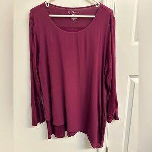 Chico's Burgundy Tunic Top